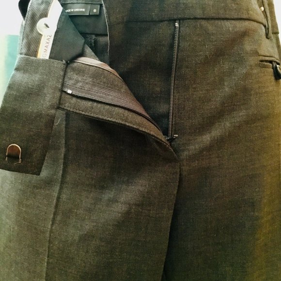 BCBG Maxazaria Women's Light Wool Trousers - Picture 3 of 3